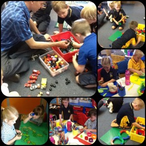 We love it when Josh comes in to share our playtime on tuesdays
